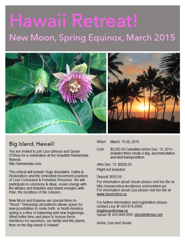 Hawaii yoga retreat 2015